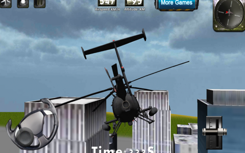 Helicopter 3D flight simulator screenshot 2