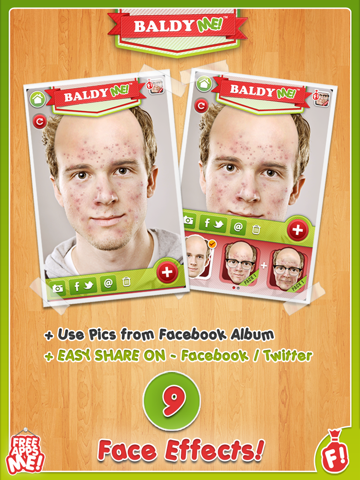 Baldy ME! HD FREE - Bald, Old and No Hair Selfie Yourself with Animal Face Photo Booth Effects Maker! screenshot 4