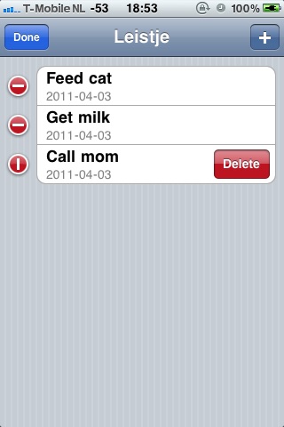 Lijstje screenshot 3