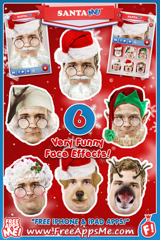 Santa ME! FREE - Easy to Christmas Yourself with Elf, Ruldolph, Scrooge, St Nick, Mrs. Claus Face Effects! screenshot 3