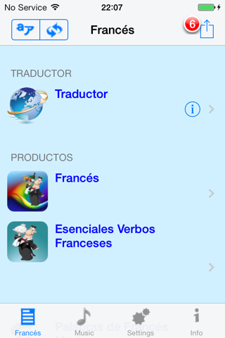 Francés - Talking Spanish to French Translator and Phrasebook screenshot 3