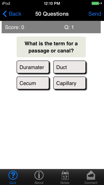 Learning Anatomy Quiz