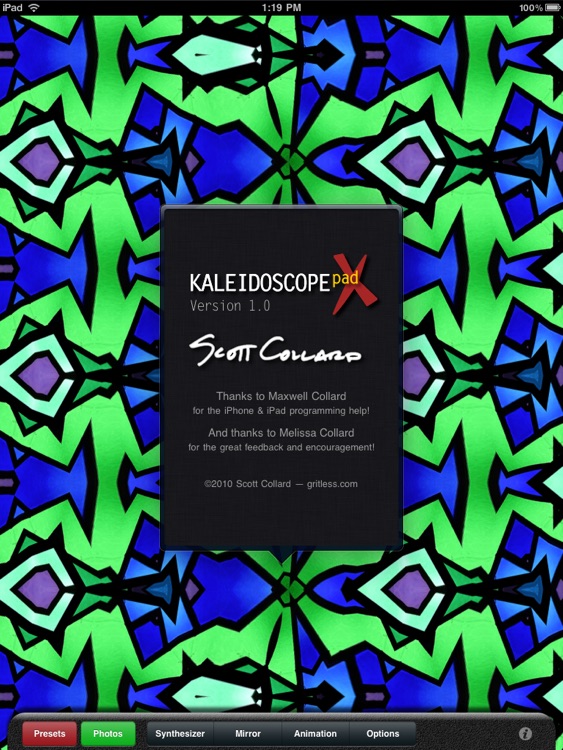 Kaleidoscope X for iPad