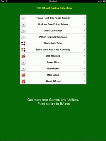 free 10-in-1 Casino Games for iPad - BA.net screenshot 2