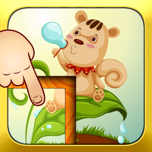 Cute Puzzle Rectangles For Kids Icon