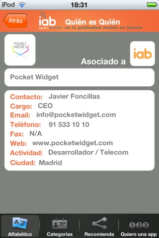 IAB Spain: “Quién es Quién en Mobile Marketing en España” screenshot 3