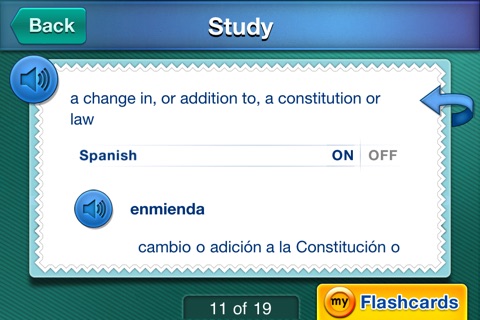 American Government myFlashcard Maker screenshot 2