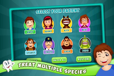 Ultimate Dentist Office - Fun game to cure Gorilla, Monsters, kids, boys & girl's teeth in a Doctor's Hospital screenshot 2