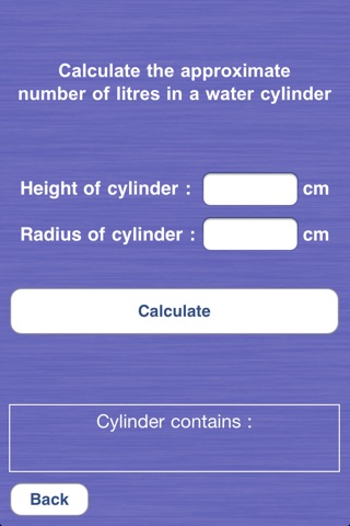 Hot Water Cylinder Calculator screenshot 3