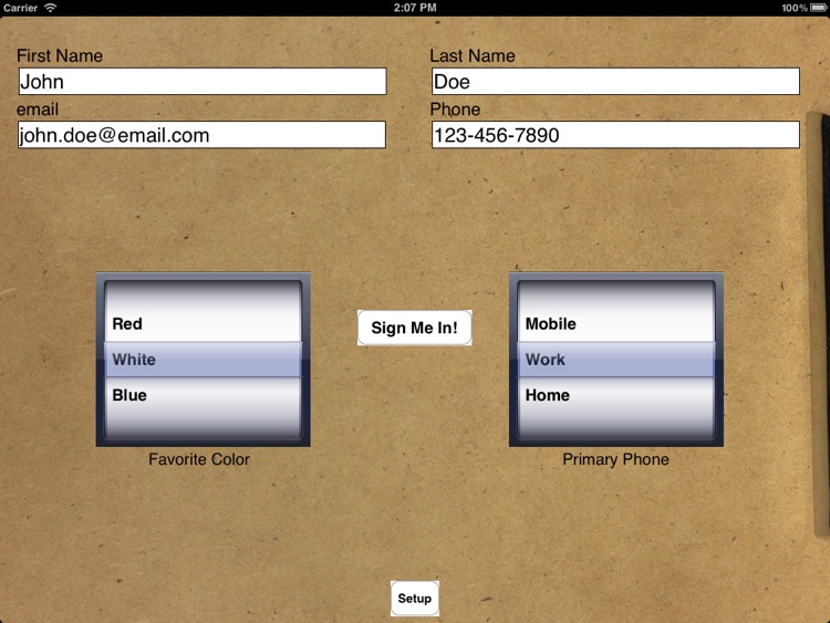 Sign-In Sheet - Collect Attendee Information