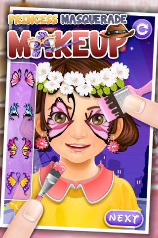Princess Masquerade Makeup - kids games screenshot 3