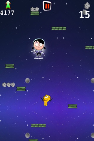 Astro Girl Super Jump - Epic Space Flight Mania screenshot 2
