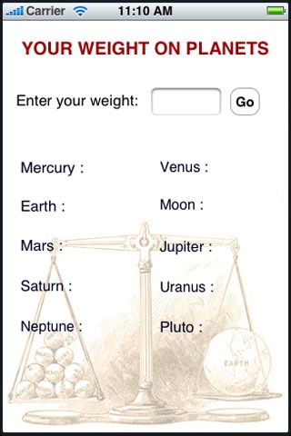 Your Weight On Planets screenshot 2