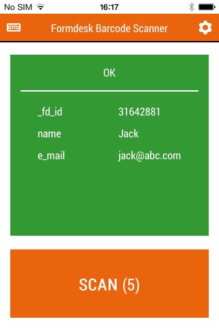 Formdesk Barcode Scanner screenshot 3