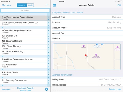 eMobile for Salesforce screenshot 2