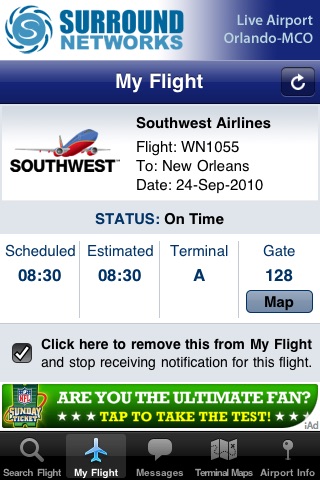 Live Airport - Orlando (MCO Airport) Lite screenshot 2