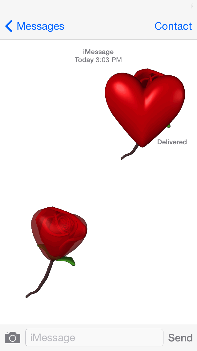 Amour Emojis - Envoyer un nouveau texte animé Messages image l'utilisation d'émoticônes