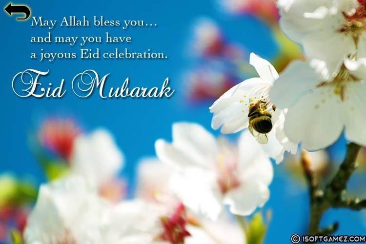 300+ Eid Greeting cards Send Eid al- Fitr ( islam ) Greetings Ecard to Your Friends and Family : islamic eid mubarak wishes card 2012