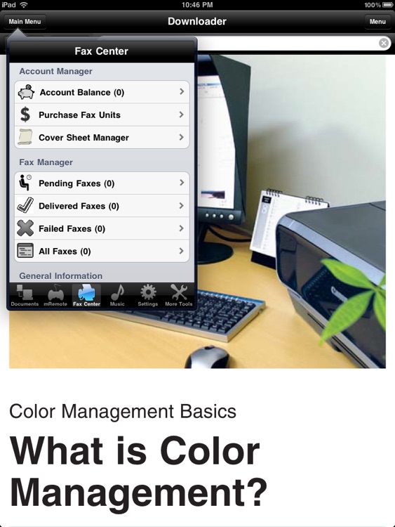 Fax Print & Share Lite for iPad