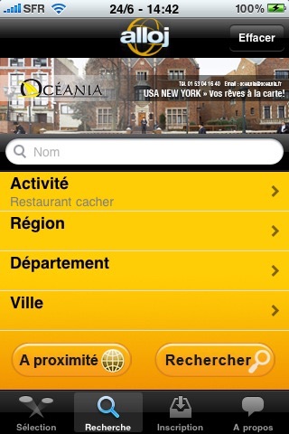 ALLOJ Restaurant voyage cacher screenshot 3