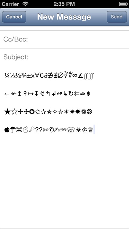 Symbols - Many symbols and characters