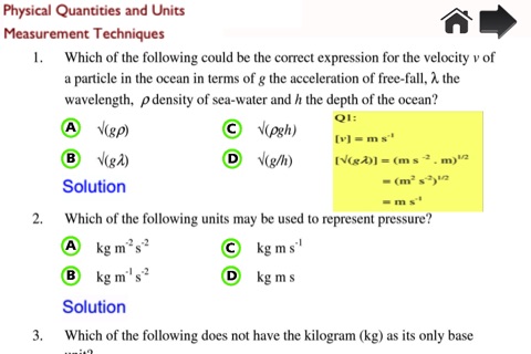 Physics GCE "A" Level Practice LITE screenshot 3