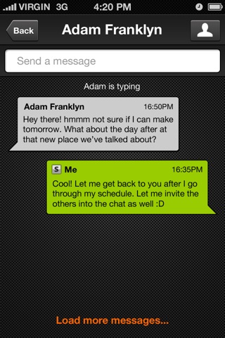 Pinch iMessenger screenshot 3