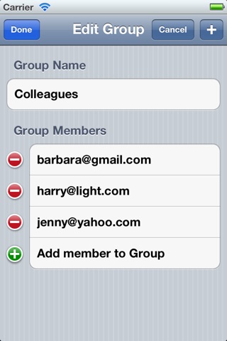 Mail Groups Plugin screenshot 2