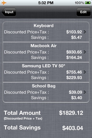 Discount Shopping List Free with Sales Tax & Coupon screenshot 2