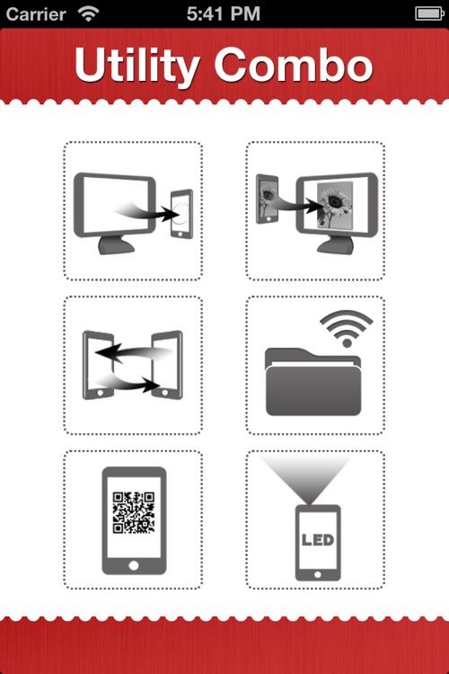 UtilityCombo - wifi backup, flash drive, QR barcode scan, flashlight all in one