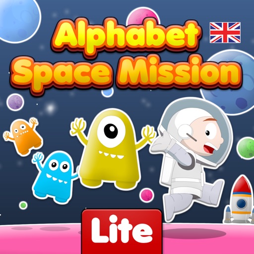 Alphabet Space Mission HD (UK English) Lite iOS App
