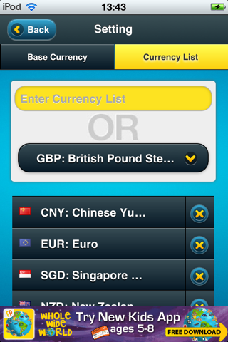 ExCurrency Lite screenshot 2