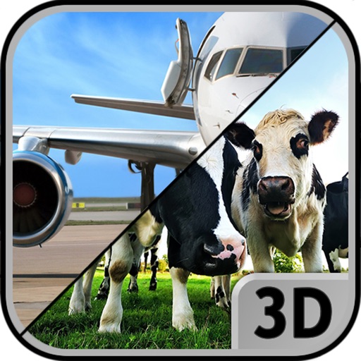 Escape 3D: Farmer and Airplane icon