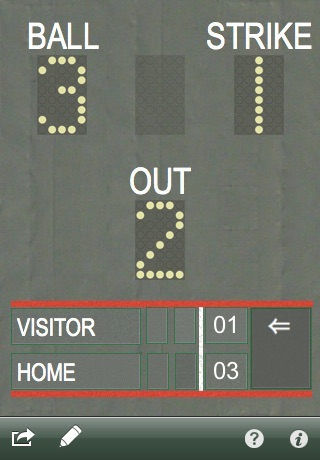 Count Keeper - Baseball and Softball score and count tracker