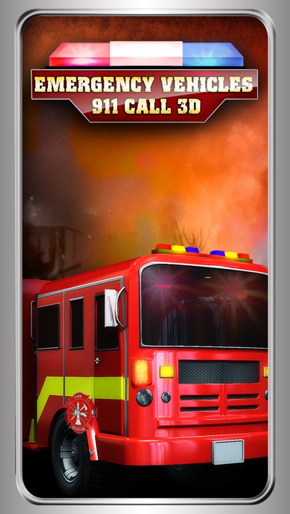 Emergency Vehicles 911 Call - The ambulance , firefighter & police crazy race - Free Edition