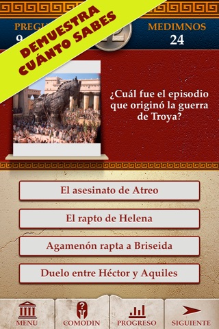 Genius Quiz Ancient Greece History Full screenshot 2