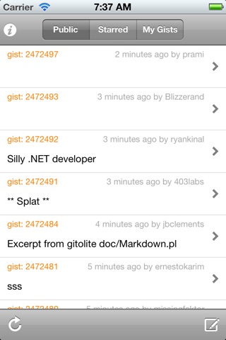 iGist - The Gist Client screenshot 2