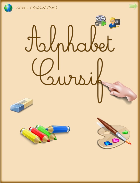 Alphabet Cursif pour apprendre à écrire les lettres cursives