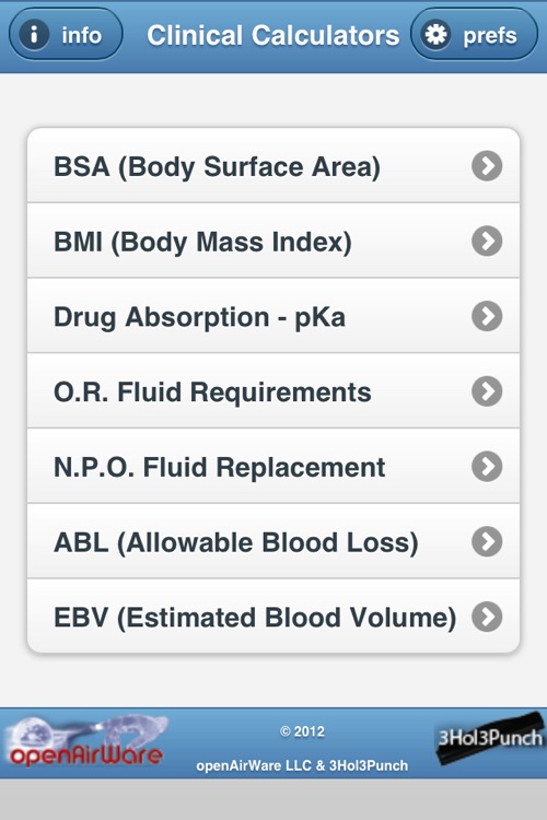 Clinical Calculators