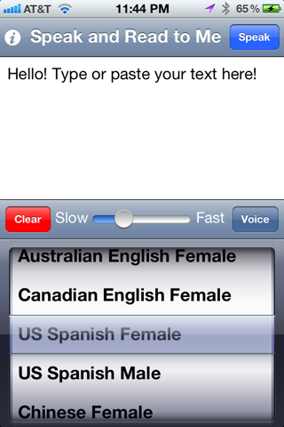 Speak and Read to Me - Text to Speech Screenshot 2