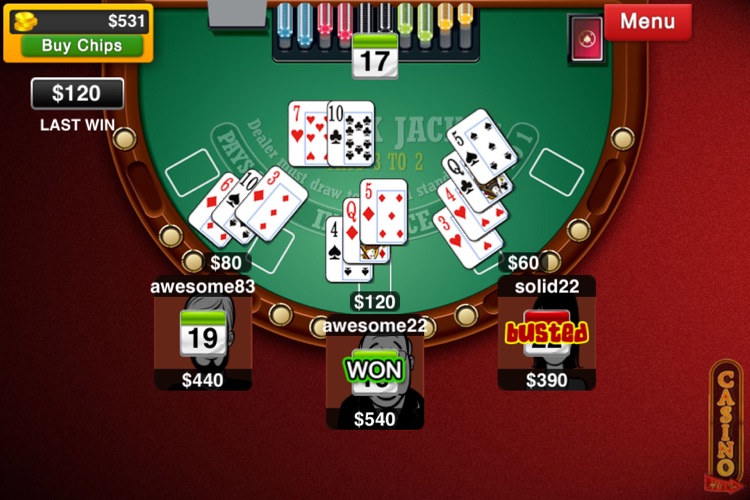 Blackjack Live : Casino All-In