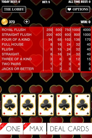 Hot Nights Video Poker - 6 casino cards games in 1 screenshot 4