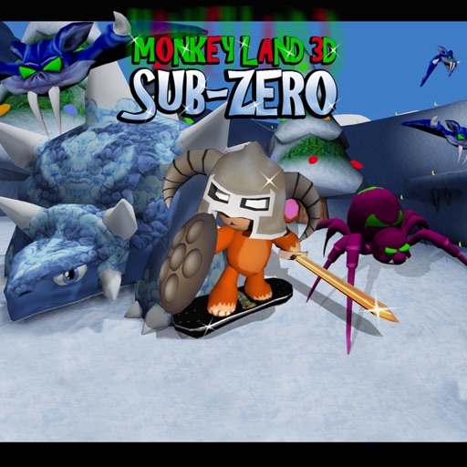 Monkey Land 3D Sub Zero iOS App