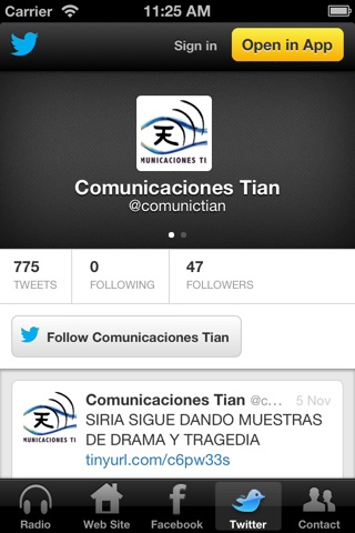 COMUNICACIONES TIAN screenshot 3