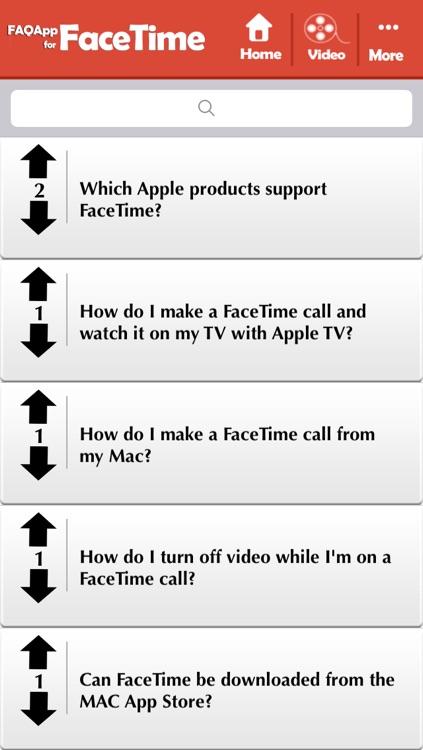 FAQApp for FaceTime