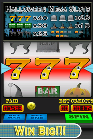 Halloween Mega Slots- Vegas Casino Lucky Jackpot Blitz screenshot 2