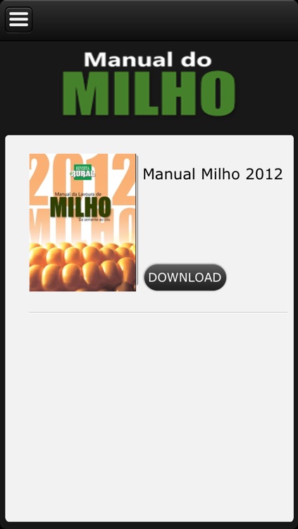 Manual da Lavoura de Milho