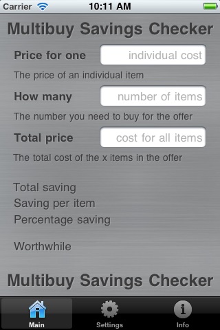 Supermarket Multibuy Savings Checker screenshot 2