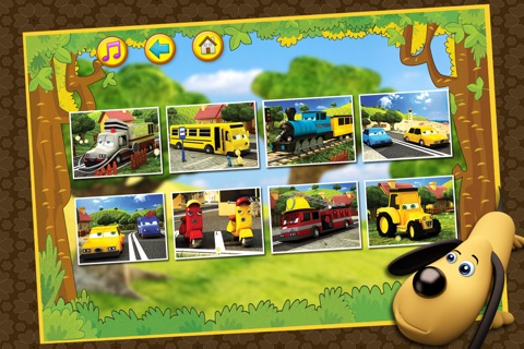 Happy Bernard's puzzles for kids. Urban vehicles and building machines. screenshot 2