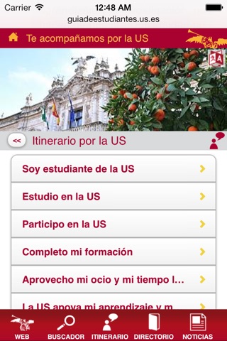 Guía de estudiantes - Universidad de Sevilla screenshot 3